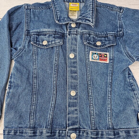 Vintage Thomas The Tank‎ Engine Boys Denim Jacket Size 6 - Picture 1 of 5